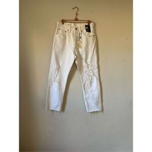 NWT Levi’s 501‎ distressed cropped jeans size 28 x 26